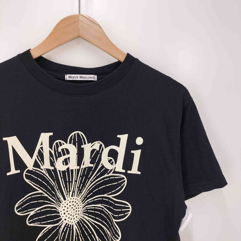 マルディメクルディ Mardi Mercredi プリントクルーネックTシャツ レディース