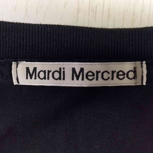 マルディメクルディ Mardi Mercredi プリントクルーネックTシャツ レディース