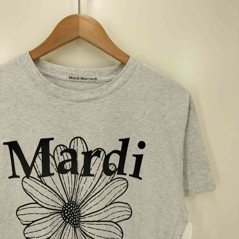 マルディメクルディ Mardi Mercredi プリントクルーネックTシャツ レディース