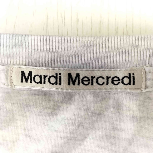 マルディメクルディ Mardi Mercredi プリントクルーネックTシャツ レディース