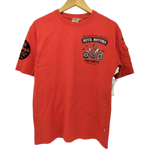 テッドカンパニー TED COMPANY DEVIL MOTORS 半袖 抜染 Tシャツ メンズ US:40