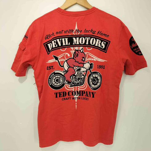 テッドカンパニー TED COMPANY DEVIL MOTORS 半袖 抜染 Tシャツ メンズ US:40