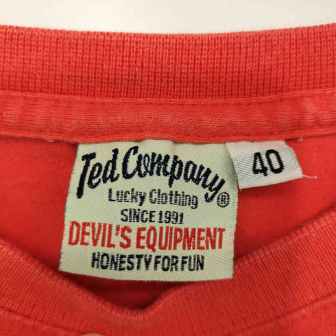 テッドカンパニー TED COMPANY DEVIL MOTORS 半袖 抜染 Tシャツ メンズ US:40