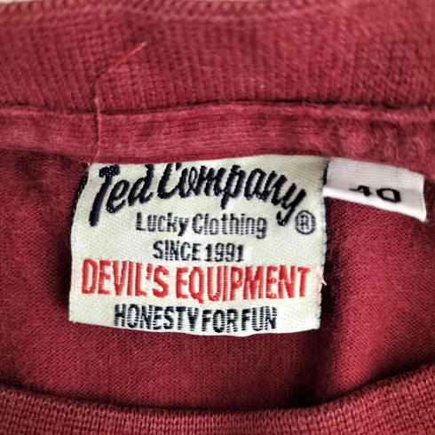 テッドカンパニー TED COMPANY GUT'S ABOUT MOTOR CYCLE クルーネック Tシャツ メンズ US:40