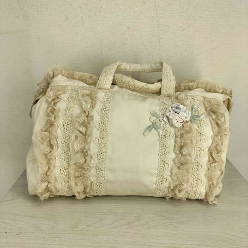 PERIMURMUR カットワークフリルハンドバッグ レディース