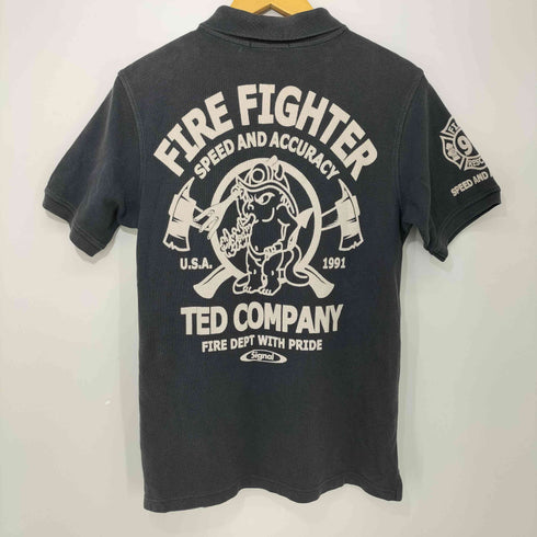 テッドカンパニー TED COMPANY FIRE FIGHTER 抜染プリント ポロシャツ メンズ JPN:M