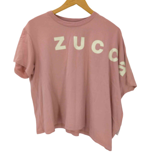 ズッカ ZUCCa 特殊プリント アシンメトリー スリーブ Tシャツ レディース JPN:M