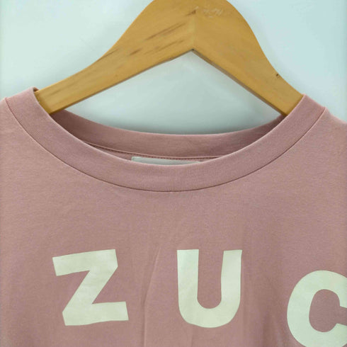ズッカ ZUCCa 特殊プリント アシンメトリー スリーブ Tシャツ レディース JPN:M
