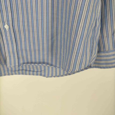 グリーンレーベルリラクシング GREEN LABEL RELAXING オックスフォード バンドカラー ストライプ シャツ メンズ JPN:L