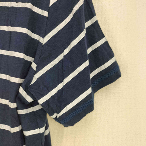 ニールバレット NEIL BARRETT イタリア製 コットンレーヨン ボーダー S/S TEE メンズ import:M
