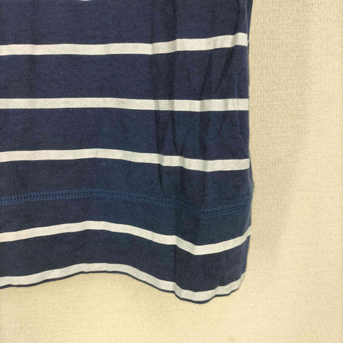 ニールバレット NEIL BARRETT イタリア製 コットンレーヨン ボーダー S/S TEE メンズ import:M