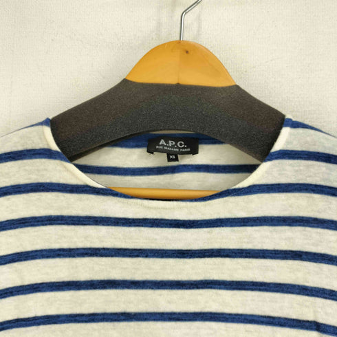アーペーセー A.P.C. ボーダー ボートネック L/S カットソー メンズ import:XS