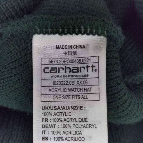 カーハート Carhartt ロゴ ビーニー メンズ ONE SIZE