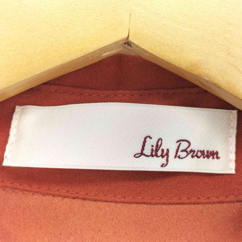リリーブラウン Lily Brown スエード レトロ ロングワンピース レディース