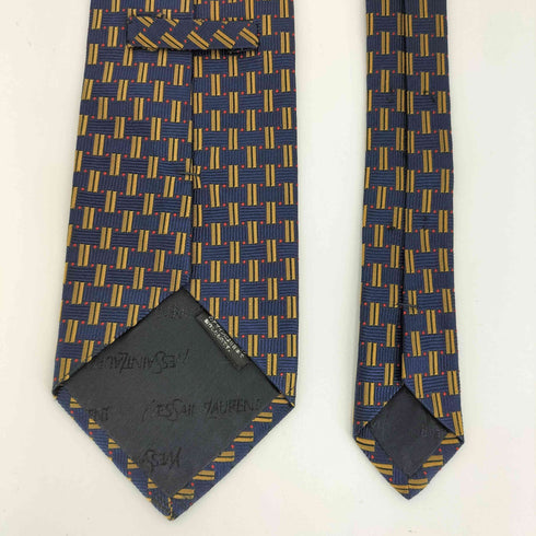 イヴサンローラン Yves Saint Laurent 総柄ネクタ メンズ