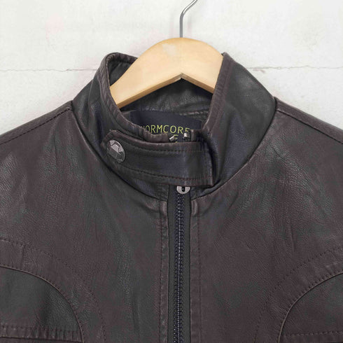 ノームコア センス NORMCORE SENSE ジップアップレザージャケット メンズ