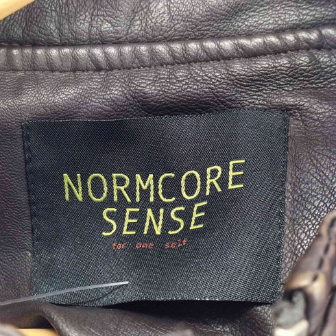 ノームコア センス NORMCORE SENSE ジップアップレザージャケット メンズ