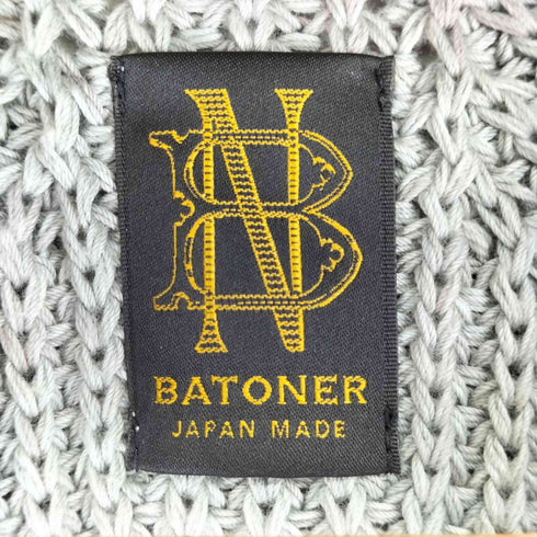 バトナー BATONER 24SS コットンニットカーディガン メンズ JPN:2
