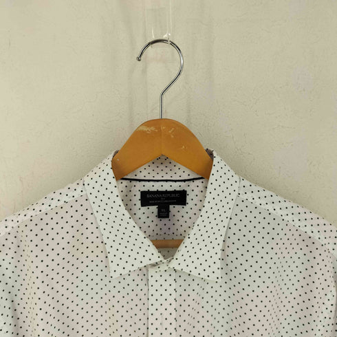 バナナリパブリック BANANA REPUBLIC STANDARD FIT ドット柄 シャツ メンズ import:XL