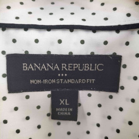 バナナリパブリック BANANA REPUBLIC STANDARD FIT ドット柄 シャツ メンズ import:XL