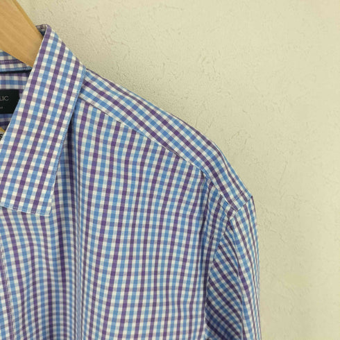バナナリパブリック BANANA REPUBLIC STANDARD FIT チェック柄 シャツ メンズ import:XL