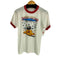 スクリーンスターズ SCREEN STARS 80-90S USA製 フロントプリント S/S リンガーTシャツ メンズ import:M