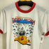 スクリーンスターズ SCREEN STARS 80-90S USA製 フロントプリント S/S リンガーTシャツ メンズ import:M