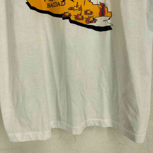 スクリーンスターズ SCREEN STARS 80-90S USA製 フロントプリント S/S リンガーTシャツ メンズ import:M
