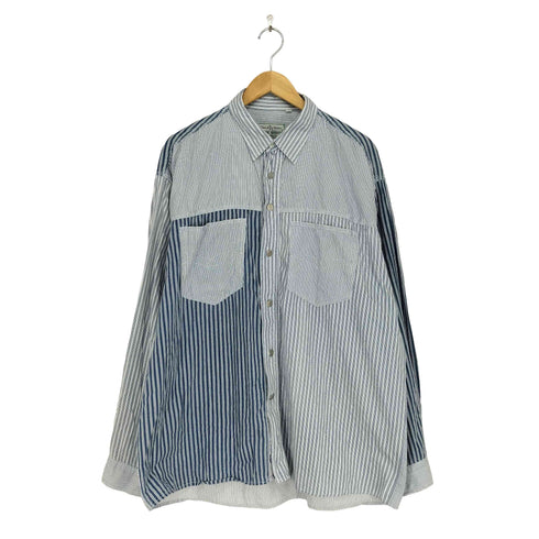 LERROS SHIRTS クレイジーパターン ストライプシャツ メンズ