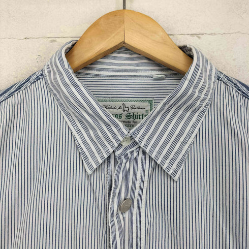 LERROS SHIRTS クレイジーパターン ストライプシャツ メンズ