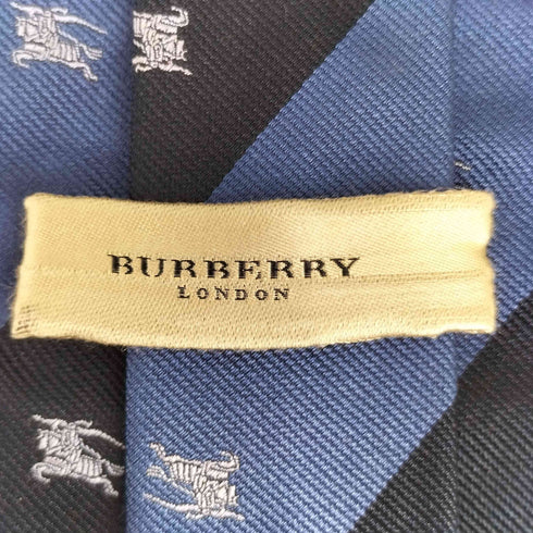 バーバリーロンドン BURBERRY LONDON ホース刺繍 ボーダー ネクタイ メンズ