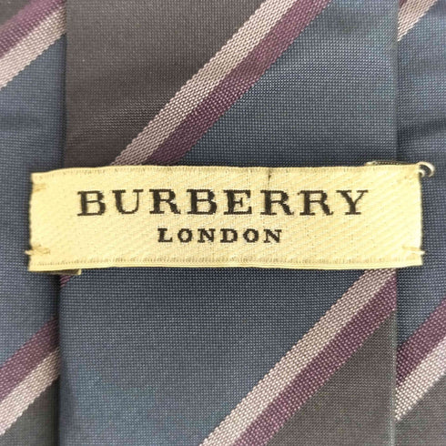 バーバリーロンドン BURBERRY LONDON ボーダー ネクタイ メンズ