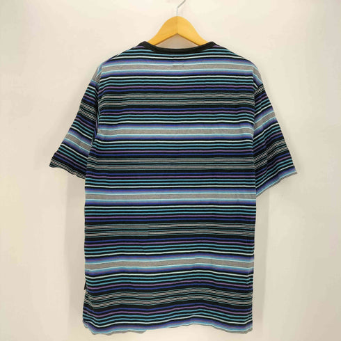 ステューシー Stussy 00S ボーダー ヘンリーネック S/S Tシャツ メンズ import:XL