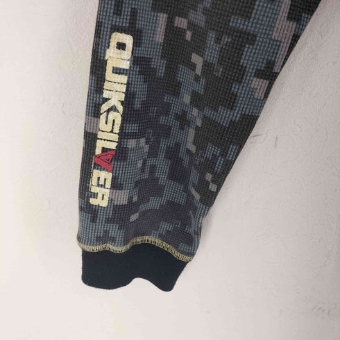 クイックシルバー Quiksilver デジタルカモ サーマル ロンT メンズ M