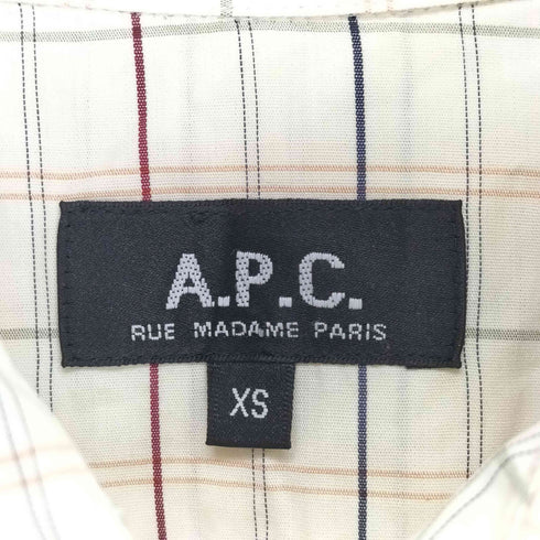 アーペーセー A.P.C. L/Sチェックシャツ メンズ JPN:XS