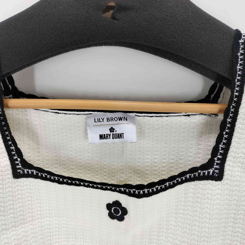 リリーブラウン Lily Brown クロップドニットビスチェ レディース ONE SIZE
