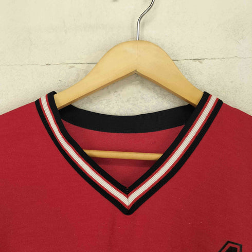 80-90s Kajee 企業ロゴ VネックTシャツ メンズ JPN:M
