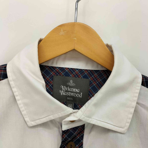 ヴィヴィアンウエストウッドマン Vivienne Westwood MAN ブロード/チェック ショートスリーブシャツ メンズ JPN:46