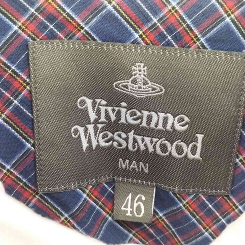 ヴィヴィアンウエストウッドマン Vivienne Westwood MAN ブロード/チェック ショートスリーブシャツ メンズ JPN:46