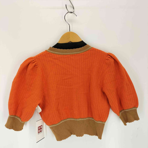 リリーブラウン Lily Brown バイカラーパフニットカーディガン レディース ONE SIZE