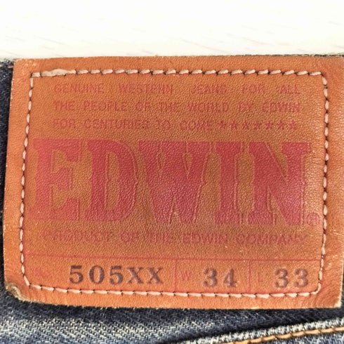 エドウィン EDWIN 505XX 赤耳 セルビッチ ストレート デニム メンズ 34×33