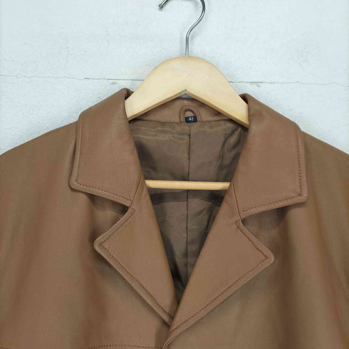 lamb leather レザーカーコート メンズ JPN:42