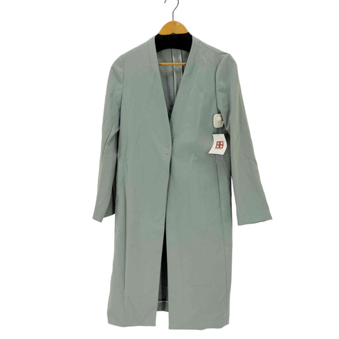 ユナイテッドアローズグリーンレーベルリラクシング UNITED ARROWS green label relaxing CS ダブルクロス ノーラペル コート レディース JPN:38