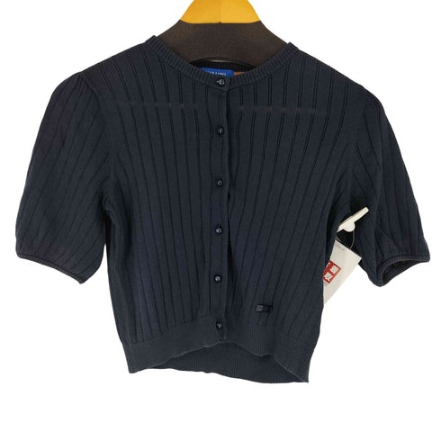 ブルーレーベルクレストブリッジ BLUE LABEL CRESTBRIDGE S/S コットン リブ編みカーディガン レディース JPN:38
