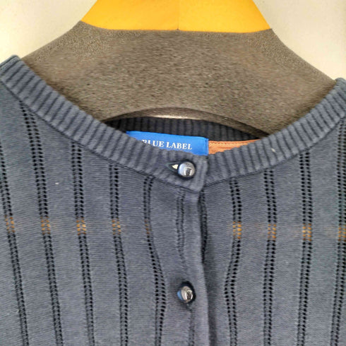 ブルーレーベルクレストブリッジ BLUE LABEL CRESTBRIDGE S/S コットン リブ編みカーディガン レディース JPN:38