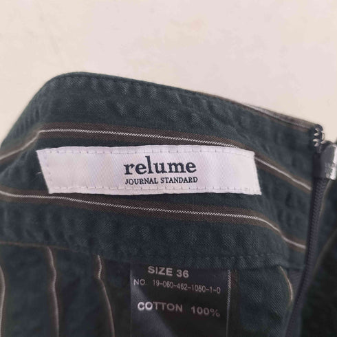 ジャーナルスタンダードレリューム JOURNAL STANDARD relume ストライプ シアサッカー スカート レディース 36
