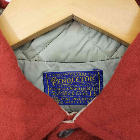 ペンドルトン PENDLETON 70s USA製 単色 ウール ワークシャツ メンズ import:L