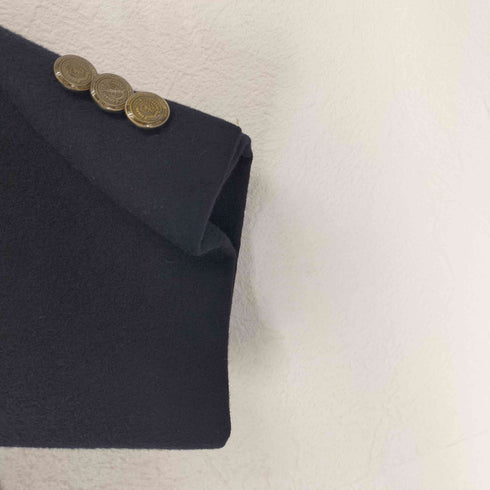 cashmere カシミヤ混 ダブル 金釦 紺ブレ メンズ JPN:M