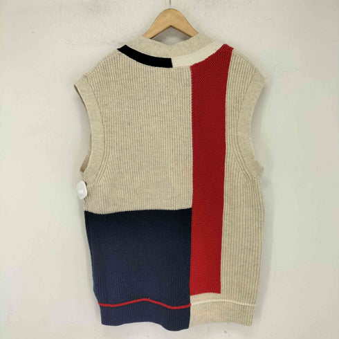 トミージーンズ tommy jeans カラーブロックニットベスト メンズ JPN:M