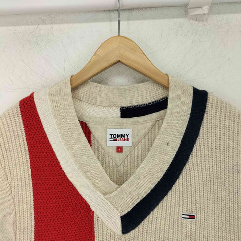 トミージーンズ tommy jeans カラーブロックニットベスト メンズ JPN:M